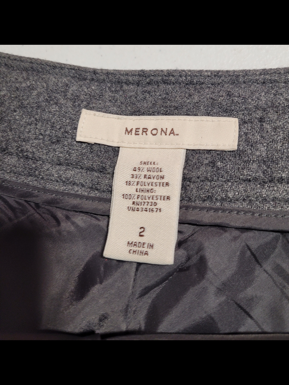 Merona Heathered Gray Circle Skirt - Picture 2 of 3
